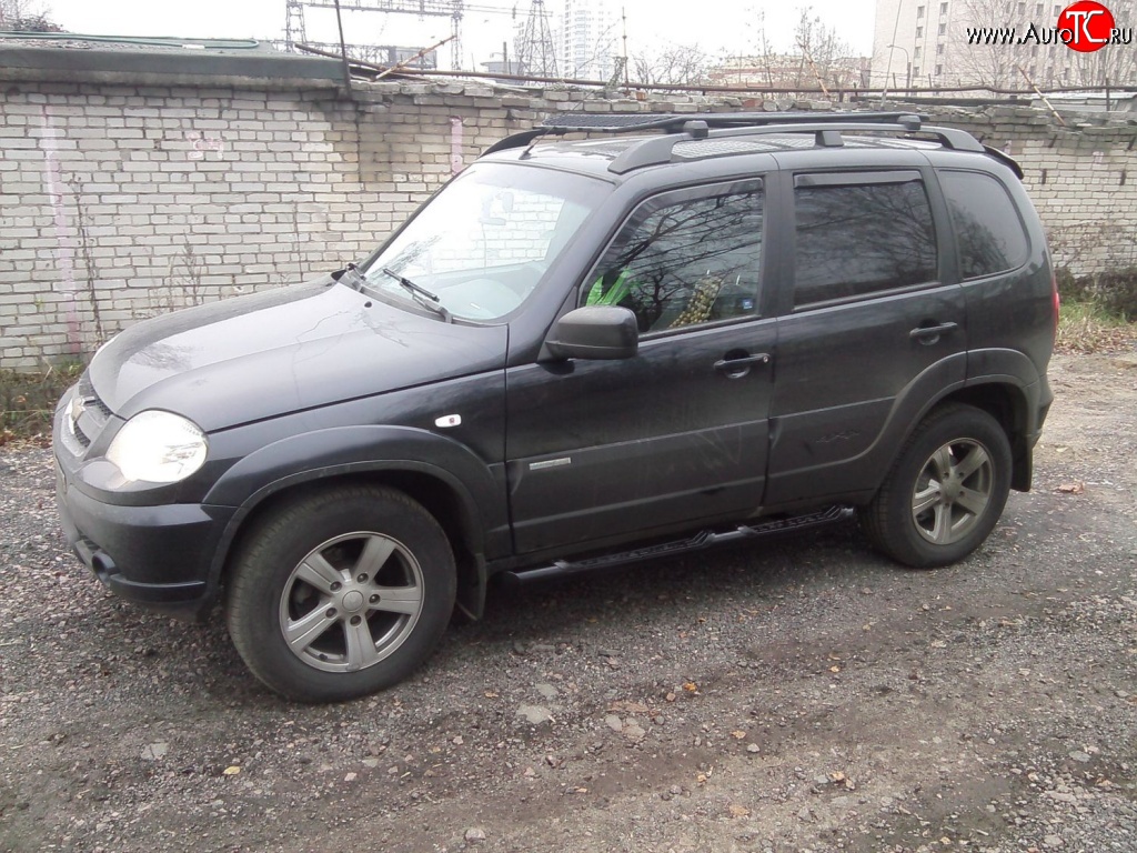 7299р Экспедиционный багажник Спринт установка на штатные рейлинги  Chevrolet Niva 2123, Лада 2123 Нива Шевроле, Лада Нива Трэвел купить