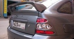 589 р. Комплект накладок на фонари Style Лада Приора 21728 купе дорестайлинг (2010-2013) (Неокрашенные). Увеличить фотографию 1