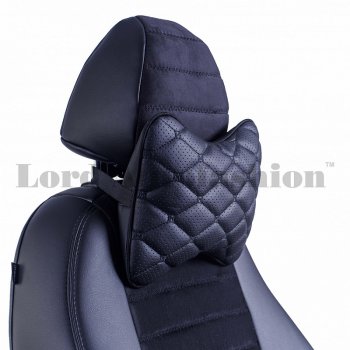 Подушка-косточка Hyundai Solaris RB рестайлинг седан (2014-2017) Lord Autofashion Байрон (экокожа, 2 шт.). (Черный, строчка черная)Цена: 829 р.. Увеличить фотографию 1