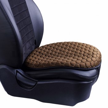 Подушка для сиденья универсальная Hyundai Solaris RB дорестайлинг седан  (2010-2014) Lord Autofashion Комфорт+ (велюр). (Коричневый)Цена: 659 р.. Увеличить фотографию 2