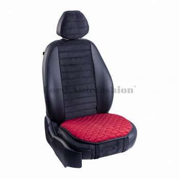Подушка для сиденья универсальная Hyundai Solaris RB рестайлинг седан (2014-2017) Lord Autofashion Комфорт+ (велюр). (Красный)Цена: 749 р.. Увеличить фотографию 1