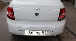 2 299 р. Накладка на крышку багажника автомобиля XALK Лада Гранта 2190 седан дорестайлинг (2011-2017) (Неокрашенная). Увеличить фотографию 1