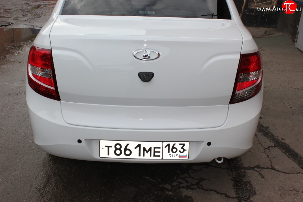 2 299 р. Накладка на крышку багажника автомобиля XALK  Лада Гранта  2190 седан (2011-2017) (Неокрашенная)