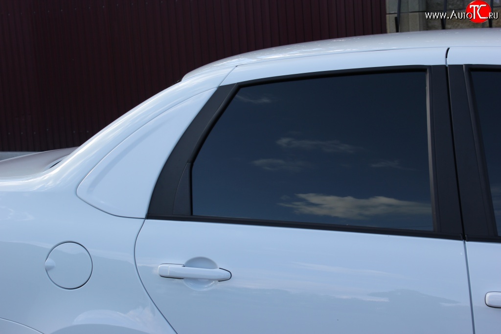 1 779 р. Накладки заднего ромбового стекла на автомобиль XALK  Лада Гранта  2190 седан (2011-2017) (Неокрашенные)