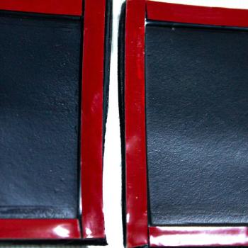 1 169 р. Накладки дверей Автостайл™ (на низ двери) Лада Калина 1117 универсал (2004-2013) (поверхность шагрень). Увеличить фотографию 5