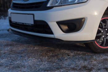1 899 р. Накладка переднего бампера (сплиттер) Volta Лада Гранта 2190 седан дорестайлинг (2011-2017) (Неокрашенная). Увеличить фотографию 4