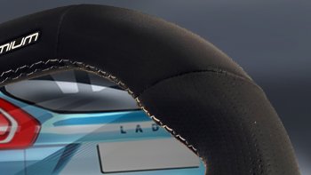 14 199 р. Анатомическое рулевое колесо Grand Premium Лада Веста 2180 седан дорестайлинг (2015-2023) (Без подогрева, На базе руля клиента). Увеличить фотографию 8
