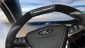 15 699 р. Анатомическое рулевое колесо Grand Premium (алькантара) Лада Веста 2180 седан дорестайлинг (2015-2023) (Без подогрева, На базе руля клиента). Увеличить фотографию 9