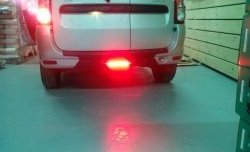 2 989 р. Накладка защитная на задний бампер Тюн-Авто (с ПТФ) Лада Ларгус дорестайлинг R90 (2012-2021). Увеличить фотографию 3