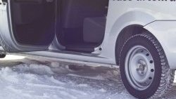 999 р. Задние накладки на порожки автомобиля (Cross) RA Лада Ларгус дорестайлинг R90 (2012-2021). Увеличить фотографию 1