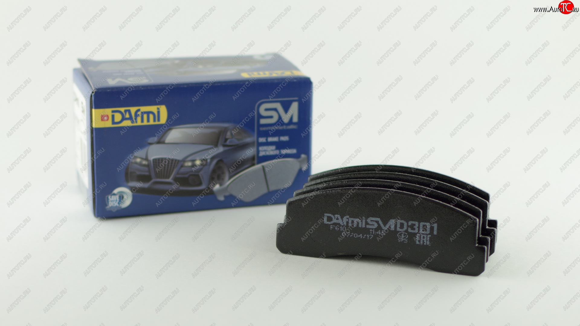 659 р. Колодка переднего дискового тормоза DAFMI (SM) Chevrolet Niva 2123 дорестайлинг (2002-2008)