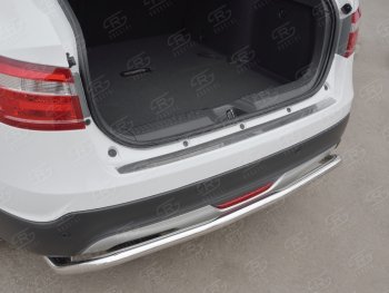 1 649 р. Накладка защитная на задний бампер Russtal Лада Веста 2180 седан дорестайлинг (2015-2023) (поверхность зеркальная). Увеличить фотографию 3