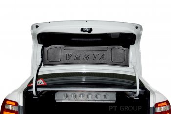 1 699 р. Внутренняя облицовка крышки багажника Petroil Tuning с надписью VESTA  Лада Веста  2180 седан (2015-2023). Увеличить фотографию 1