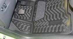 Комплект ковриков в салон Aileron 4 шт. (полиуретан, 3D с подпятником) Лада Веста Кросс 2180 седан дорестайлинг (2018-2022)