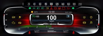 47 999 р. Электронная панель приборов Тюн-Авто “VISION GPS” (антирадар) Лада Веста 2180 седан дорестайлинг (2015-2023) (Темно-серый цвет, матовая фактура). Увеличить фотографию 9