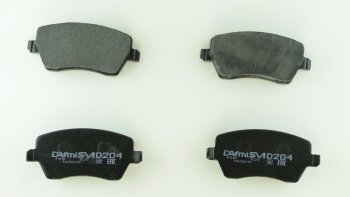 689 р. Колодка переднего дискового тормоза DAFMI (SM) Лада Веста 2180 седан дорестайлинг (2015-2023). Увеличить фотографию 2