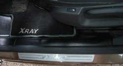 2 479 р. Накладки на ковролин дверного проема АртФорм Renault Logan 2 дорестайлинг (2014-2018) (Передние). Увеличить фотографию 2
