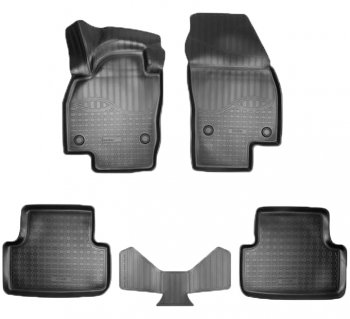 2 099 р. Коврики салонные Noplast (3D)  Volkswagen T-Cross (2019-2024) (Черные). Увеличить фотографию 1
