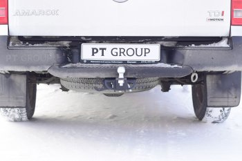 7 899 р. Фаркоп Petroil Tuning (съемный квадрат) Volkswagen Amarok рестайлинг (2016-2022) (Без заглушки ). Увеличить фотографию 3