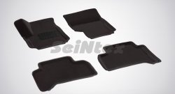 Износостойкие коврики в салон 3D VW AMAROK черные (компл) Volkswagen Amarok дорестайлинг (2009-2016)