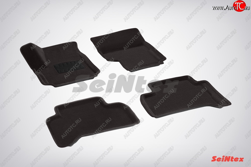 5 249 р. Износостойкие коврики в салон 3D VW AMAROK черные (компл) Volkswagen Amarok дорестайлинг (2009-2016)