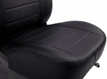 6 249 р. Чехлы на сиденья из экокожи Seintex (полосы, 40/60) Volkswagen Amarok дорестайлинг (2009-2016). Увеличить фотографию 2