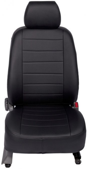 5 549 р. Чехлы на сиденья из экокожи Seintex (полосы, 40/60)  Volkswagen Amarok (2009-2022). Увеличить фотографию 1