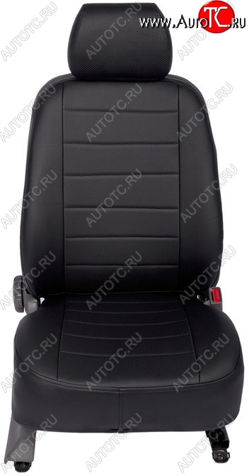 6 249 р. Чехлы на сиденья из экокожи Seintex (полосы, 40/60) Volkswagen Amarok дорестайлинг (2009-2016)