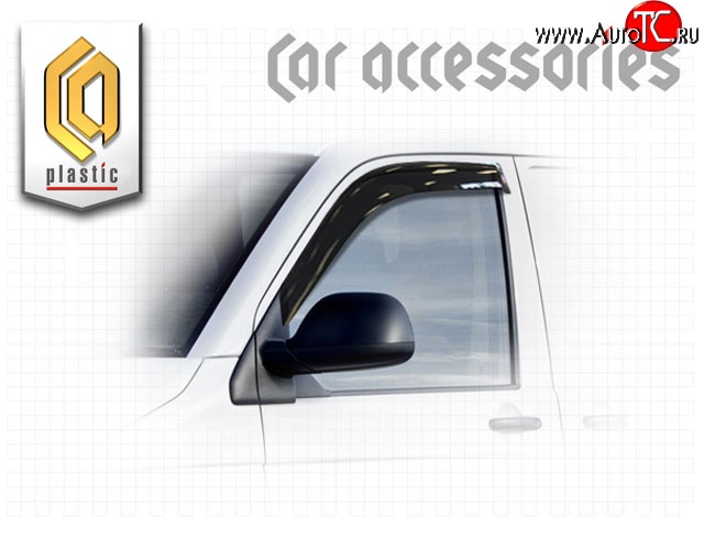 1 679 р. Дефлекторы окон CA-Plastic  Volkswagen Caravelle  T5 (2009-2015) (Classic полупрозрачный, Без хром.молдинга)
