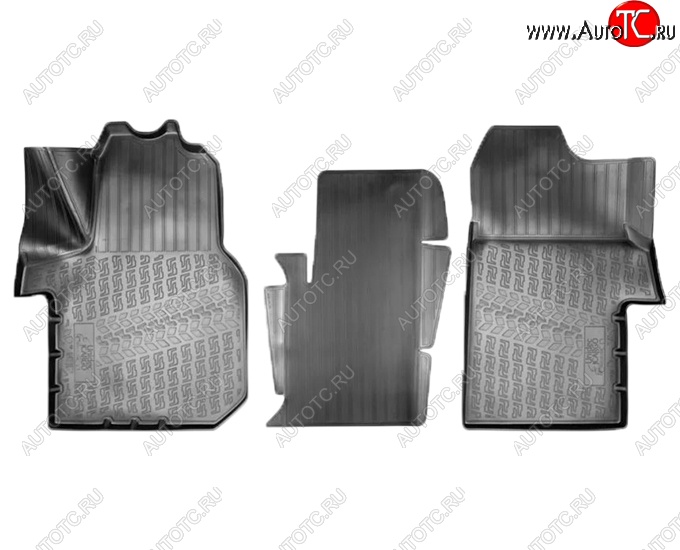 2 099 р. Коврики салонные Noplast (3D)  Volkswagen Crafter  2 (2017-2024) (Черные)