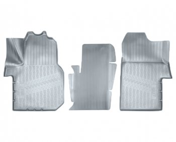 2 699 р. Коврики салонные Noplast (3D)  Volkswagen Crafter  2 (2017-2024) (Серые). Увеличить фотографию 1
