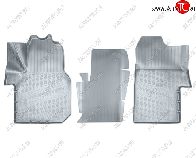 2 699 р. Коврики салонные Noplast (3D)  Volkswagen Crafter  2 (2017-2024) (Серые)