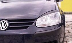 1 649 р. Реснички на фары CT  Volkswagen Golf  5 (2003-2009) (Неокрашенные). Увеличить фотографию 1