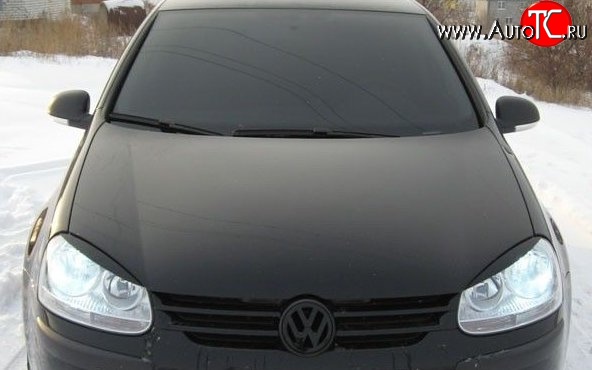 579 р. Реснички на фары M-VRS v2 Volkswagen Golf 5 универсал (2003-2009) (Неокрашенные)