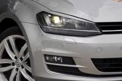 999 р. Реснички на фары Tuning-Sport Volkswagen Golf 7 дорестайлинг, хэтчбэк 5 дв. (2012-2017) (Неокрашенные). Увеличить фотографию 1