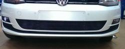 683 р. Сетка на бампер Novline Volkswagen Golf 7 дорестайлинг, хэтчбэк 5 дв. (2012-2017). Увеличить фотографию 1