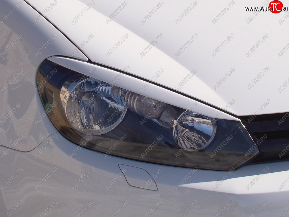 999 р. Реснички на фары Tuning-Sport Volkswagen Golf 6 хэтчбэк 5 дв. (2008-2014) (Неокрашенные)