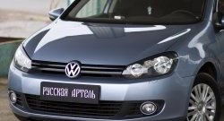 579 р. Реснички на фары RA  Volkswagen Golf  6 (2008-2014) (Неокрашенные). Увеличить фотографию 4