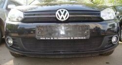 1 469 р. Сетка на бампер Russtal (черная) Volkswagen Golf 6 хэтчбэк 5 дв. (2008-2014). Увеличить фотографию 4