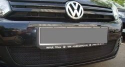 1 469 р. Сетка на бампер Russtal (черная) Volkswagen Golf 6 хэтчбэк 5 дв. (2008-2014). Увеличить фотографию 1