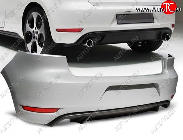 25 599 р. Задний бампер GTI Style Volkswagen Golf 6 хэтчбэк 5 дв. (2008-2014) (Неокрашенный)