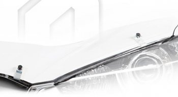 2 079 р. Дефлектор капота на CA-Plastic  Volkswagen Jetta  A7 (2018-2022) (Classic прозрачный, Без надписи). Увеличить фотографию 1