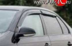 Комплект дефлекторов окон (ветровиков) 4 шт. (седан) Russtal Volkswagen Jetta A6 седан дорестайлинг (2011-2015)