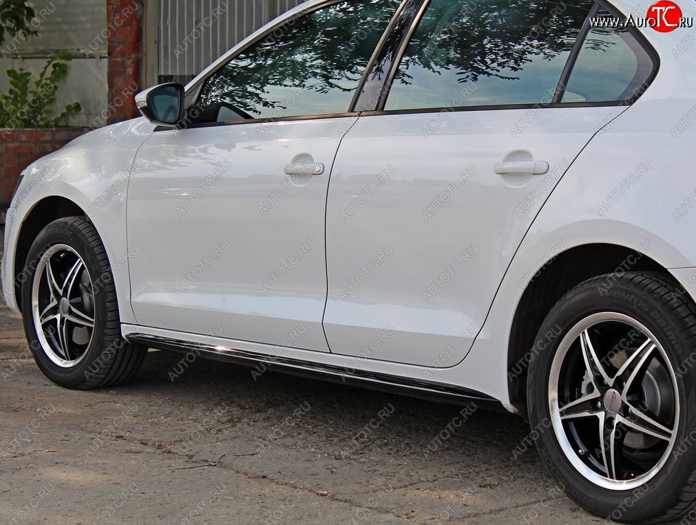 3 899 р. Пороги накладки GLI Volkswagen Jetta A6 седан дорестайлинг (2011-2015) (Неокрашенные)
