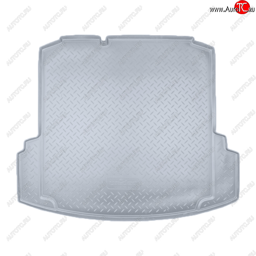2 199 р. Коврик багажника Norplast Unidec (с ушами)  Volkswagen Jetta  A6 (2011-2018) (Цвет: серый)