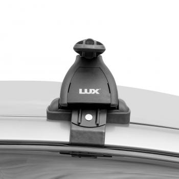 8 497 р. Багажник на крышу без рейлингов в сборе LUX  Volkswagen Passat  B6 (2005-2011) (аэро-классик 1.2 (цвет серый)). Увеличить фотографию 4