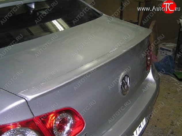 4 949 р. Лип спойлер Сабля Volkswagen Passat B6 седан (2005-2011) (Неокрашенный)