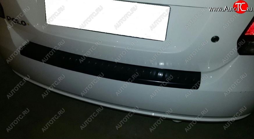 579 р. Накладка защитная на верх заднего бампера АртФорм Volkswagen Polo 5 седан дорестайлинг (2009-2015)