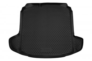1 469 р. Коврик багажника Element (полиуретан),без органайзера  Volkswagen Polo  Mk6 (2020-2022) (Черный). Увеличить фотографию 1