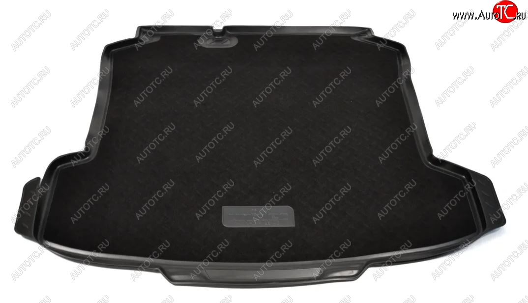 2 789 р. Комбинированый коврик с повышенной износостойкостью в багажник Unidec (полиуретан, текстиль)  Volkswagen Polo  5 (2009-2020) (Черный)